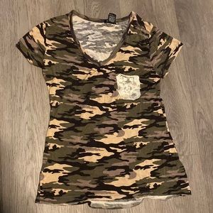 Camo loose fit tshirt